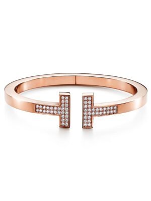 18K T Diamond Square Bracelet
