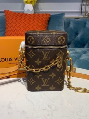 LV Phone Box Monogram Canvas By Virgil Abloh For Women, WoHandbags 6.7in/17cm LV M44914