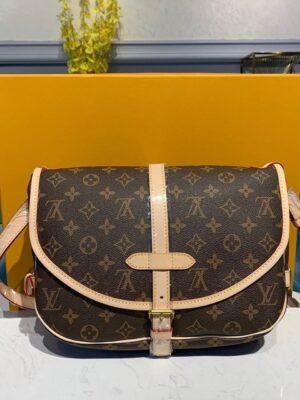 LV Saumur MM Monogram Canvas For Women, Women¡¯s Handbags, Shoulder And Crossbody Bags 11.8in/30cm LV M40710