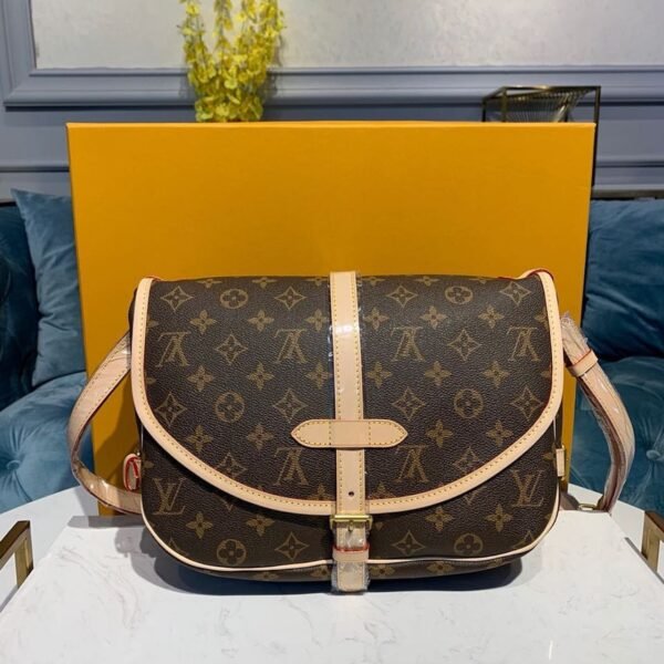 LV Saumur MM Monogram Canvas For Women, Women¡¯s Handbags, Shoulder And Crossbody Bags 11.8in/30cm LV M40710