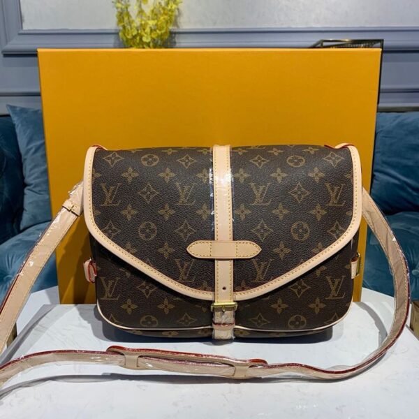 LV Saumur MM Monogram Canvas For Women, Women¡¯s Handbags, Shoulder And Crossbody Bags 11.8in/30cm LV M40710