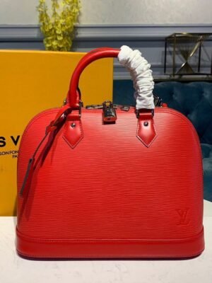 LV Alma PM Epi Red For Women, Women’s Handbags, Shoulder And Crossbody Bags 12.6in/32cm LV