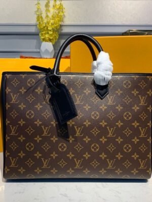 LV Grand Sac Tote Bag Monogram Canvas For Women,  Shoulder Bags 14.5in/37cm LV