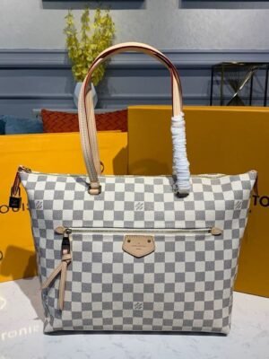 LV Lena MM Damier Azur Canvas For Women, Women¡¯s Handbags, Shoulder Bags 13in/33cm LV N44040