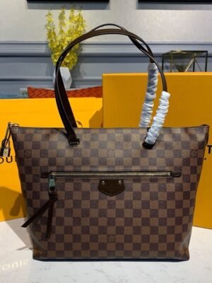 LV Lena MM Damier Ebene Canvas For Women, WoHandbag, Shoulder Bags 13in/33cm LV N41013