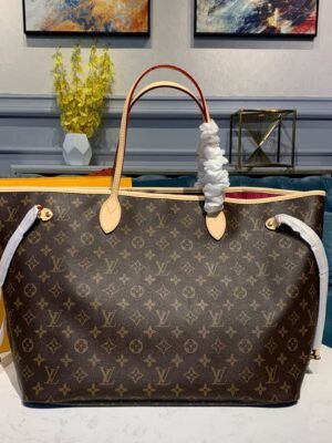 LV Neverfull GM Tote Bag Monogram Canvas Pivoine Pink For Women, WoHandbag, Shoulder Bags 15.7in/39cm LV M41180