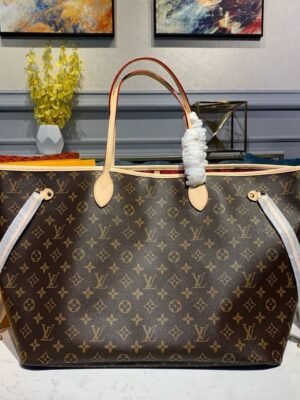 LV Neverfull GM Tote Bag Monogram Canvas Red For Women, WoHandbag, Shoulder Bags 15.7in/39cm LV M40991