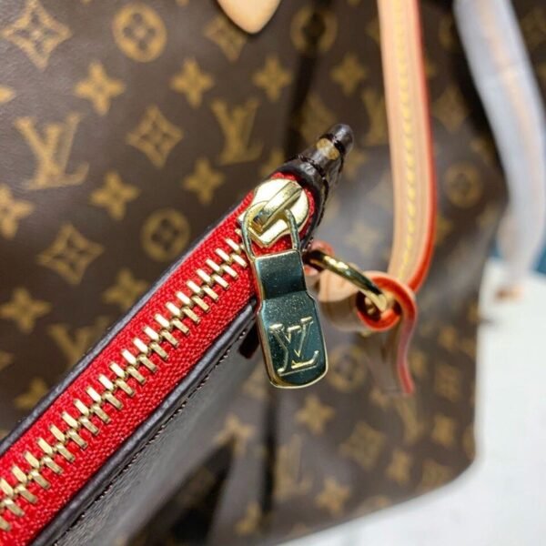 LV Neverfull GM Tote Bag Monogram Canvas Red For Women, Women¡¯s Handbags, Shoulder Bags 15.7in/40cm LV M41181
