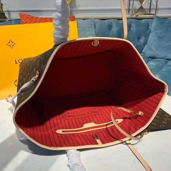 LV Neverfull GM Tote Bag Monogram Canvas Red For Women, Women¡¯s Handbags, Shoulder Bags 15.7in/40cm LV M41181