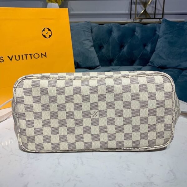 LV Neverfull MM Tote Bag Damier Azur Canvas For Women, Women¡¯s Handbags, Shoulder Bags 12.2in/31cm LV N41361