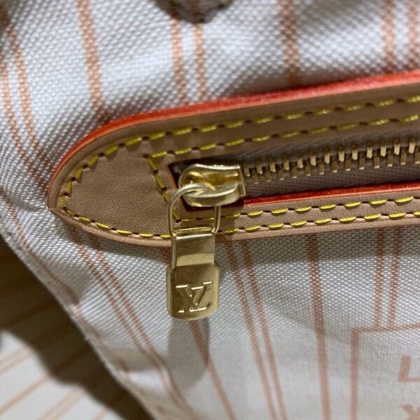 LV Neverfull MM Tote Bag Damier Azur Canvas For Women, Women¡¯s Handbags, Shoulder Bags 12.2in/31cm LV N41361