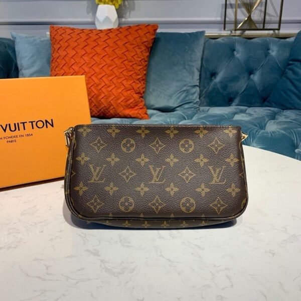 LV Multi Pochette Accessoires Monogram Canvas Khaki For Women, Women¡¯s Handbags, Shoulder And Crossbody Bags 9.4in/24cm LV M44813