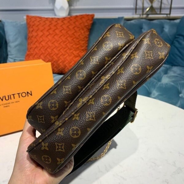 LV Multi Pochette Accessoires Monogram Canvas Khaki For Women, Women¡¯s Handbags, Shoulder And Crossbody Bags 9.4in/24cm LV M44813