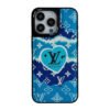 Lou Blue Leather iPhone Case