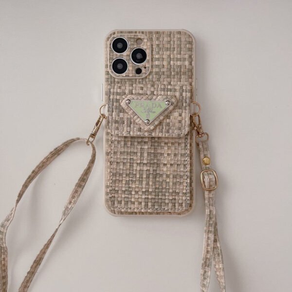 Pra Weave Card Bag Crossbody iPhone Case