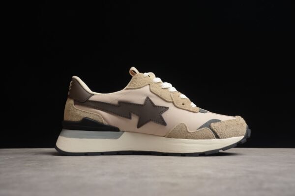 11._11_03e8a79d-99ea-464f-9875-7d28a05cf0b4 BAPE STA Runner Sneakers in Beige and Brown
