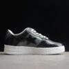 BAPE STA Black Patent Leather Low-Top Sneakers