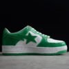 BAPE STA Low-Top Green and White Sneakers