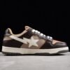BAPE STA Low-Top Sneakers in Brown and Beige