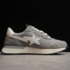 BAPE STA Runner Sneakers in Grey and White