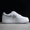 BAPE STA Low-Top Sneakers in White and Gray