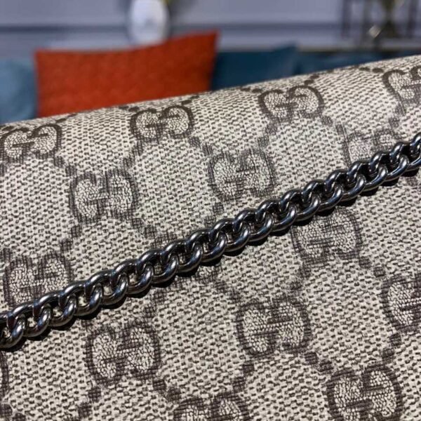 gg Dionysus Super Mini Bag Emerald gg Supreme Canvas Made Using An Earth-Conscious Process With Taupe Detail For Women 6.5in/16.5cm gg ?476432 KHNRN 8642