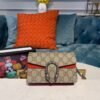 gg Dionysus Supreme Super Mini Bag Beige/Ebony gg Supreme Canvas Red Suede 6.5in/16.5cm gg 476432