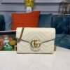 gg Marmont Matelass¨¦ Mini Bag White Matelass¨¦ For Women 8in/20cm gg 474575 DTD5N 9022