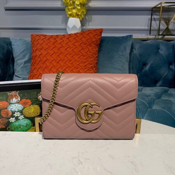 gg Marmont Matelass¨¦ Mini Bag Dusty Pink Matelass¨¦ For Women 8in/20cm gg 474575