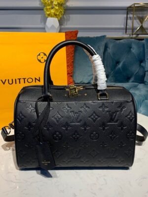 LV Speedy Bandouliere 25 Monogram Empreinte Black For Women,  Shoulder And Crossbody Bags 9.8in/25cm LV M42401