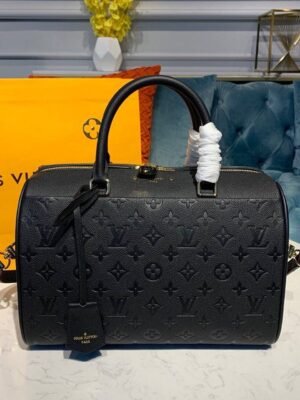 LV Speedy Bandouliere 30 Monogram Empreinte Black For Women,  Shoulder And Crossbody Bags 11.8in/30cm LV M42406