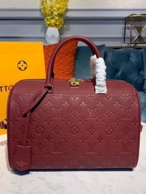 LV Speedy Bandouliere 30 Monogram Empreinte Bunrgundy For Women,  Shoulder And Crossbody Bags 11.8in/30cm LV