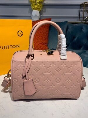 LV Speedy Bandouliere 25 Monogram Empreinte Light Pink For Women,  Shoulder And Crossbody Bags 9.8in/25cm LV
