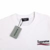BALENCIAGA x SUPREME RED BLACK S T-SHIRT WHITE
