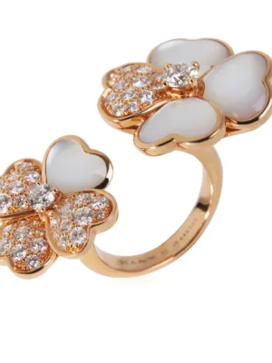 18K Cosmos Between the Finger Diamond Ring