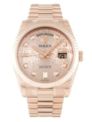 Rolex Day-Date Rose Dial 118235 Mens 36MM