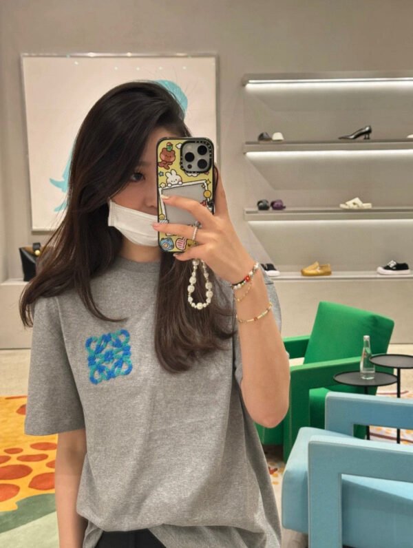 11_63de7f58-7e1a-4ce3-b71b-b89c613ed7fc Loewe Pattern Pocket T-Shirt in Grey