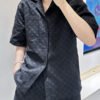 Gucci GG Monogram Black Short Sleeve Shirt