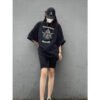 Balenciaga Society Black T-Shirt with White Graphic