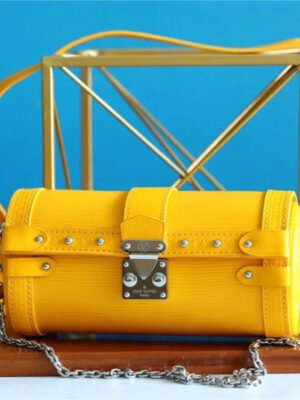 LV Papillon Trunk Epi Yellow For Women, Women¡¯s Bags, Shoulder And Crossbody Bags 7.5in/19cm LV?