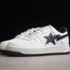 BAPE STA Low-Top White and Black Sneakers