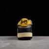 BAPE STA Low Top Sneakers in Black and Yellow
