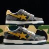 BAPE STA Low-Top Sneakers in Green and Yellow