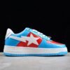 BAPE STA Low-Top Sneakers in Blue and Red Captain America Edition