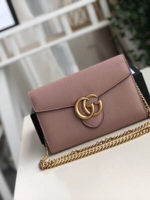 gg Marmont Mini Chain Bag Pink For Women 7.9in/20cm gg