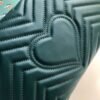 gg Marmont Small Matelass¨¦ Shoulder Bag Green Matelass¨¦ Chevron For Women 10in/26cm 443497