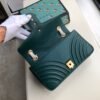 gg Marmont Small Matelass¨¦ Shoulder Bag Green Matelass¨¦ Chevron For Women 10in/26cm 443497