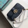gg Marmont Small Matelass¨¦ Shoulder Bag Black Matelass¨¦ Chevron For Women 10in/26cm 443497 DTDIT 1000