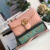 gg Marmont Small Matelass¨¦ Shoulder Bag Dusty Pink Matelass¨¦ Chevron For Women 10in/26cm gg 443497 DTDIT 5729
