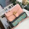 gg Marmont Small Matelass¨¦ Shoulder Bag Dusty Pink Matelass¨¦ Chevron For Women 10in/26cm gg 443497 DTDIT 5729